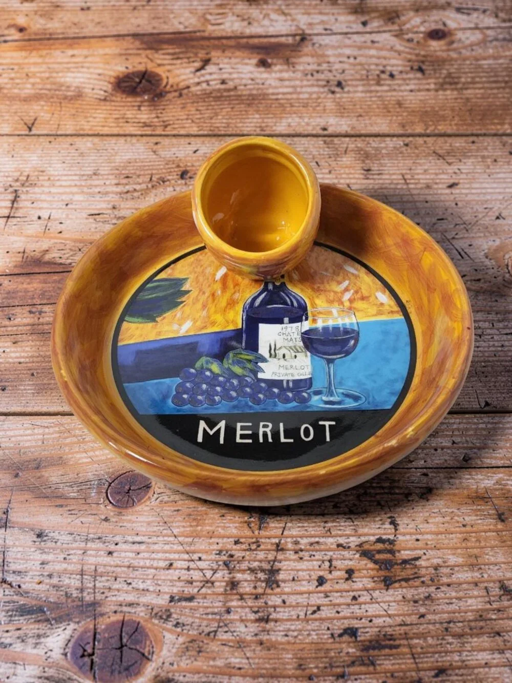 Vintage Sonoma Ambiance Collection Merlot Olive Oil Serving Tray 6